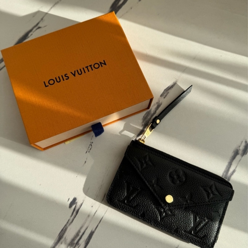 Louis Vuitton Black Card Holder Recto Verso